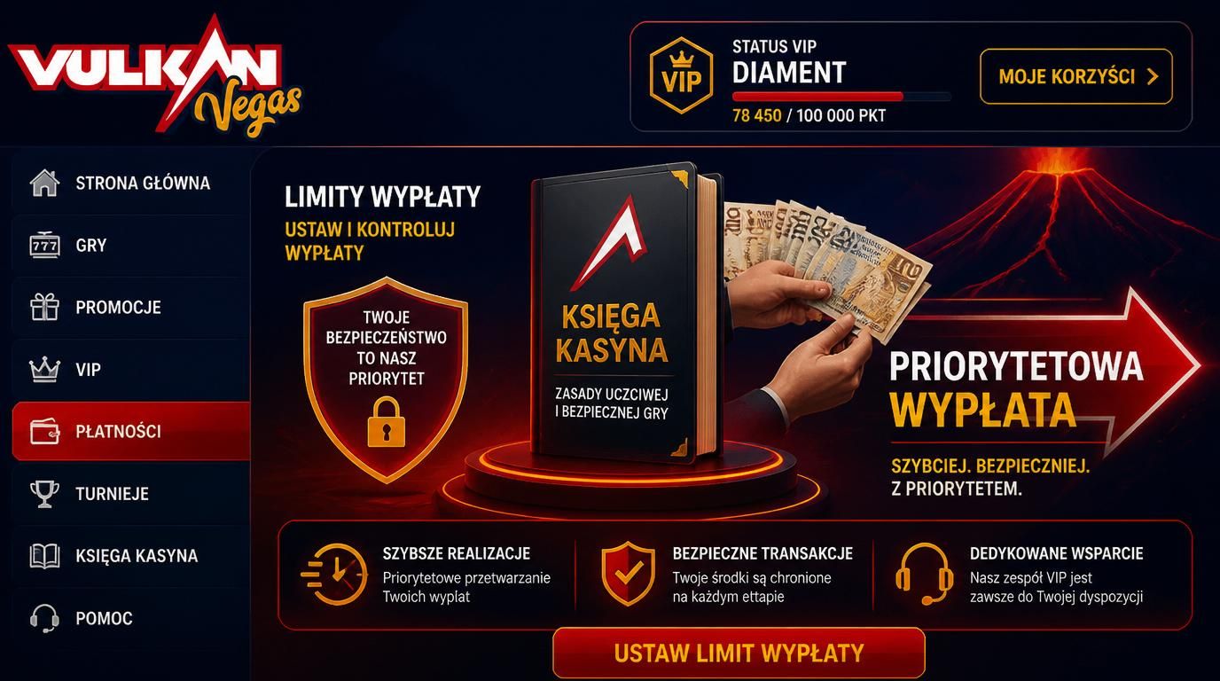 VIP gracz z wyższym limitem wypłaty i szybkim cashoutem